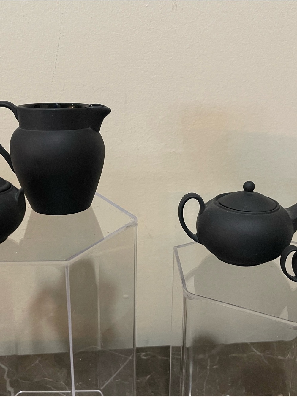 Wedgwood Basalt Black 6-piece mini coffee & tea set